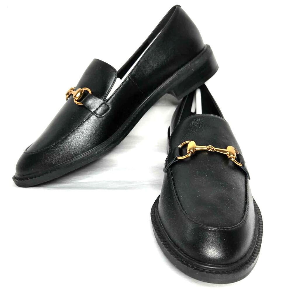 Lisa Vicky Women's Zany Loafer Size 7.5M NIB Gold Hardware